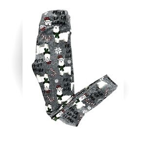 No Boundaries Christmas Leggings, Gray, SZ: 3-5